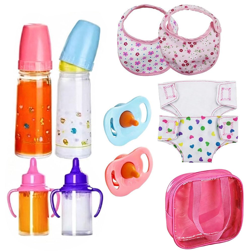 11 Pcs Baby Doll Accessories Set Great Gift for Boys and Girls