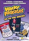 2018 Topps Wacky Packages Go to the Movies EXCLUSIVE Factory Sealed Value Box with Special BONUS PACK of (5) Concession Stand Stickers! Look for Autograph, Plates, Sketch & Parallel Cards! Wowzzer!