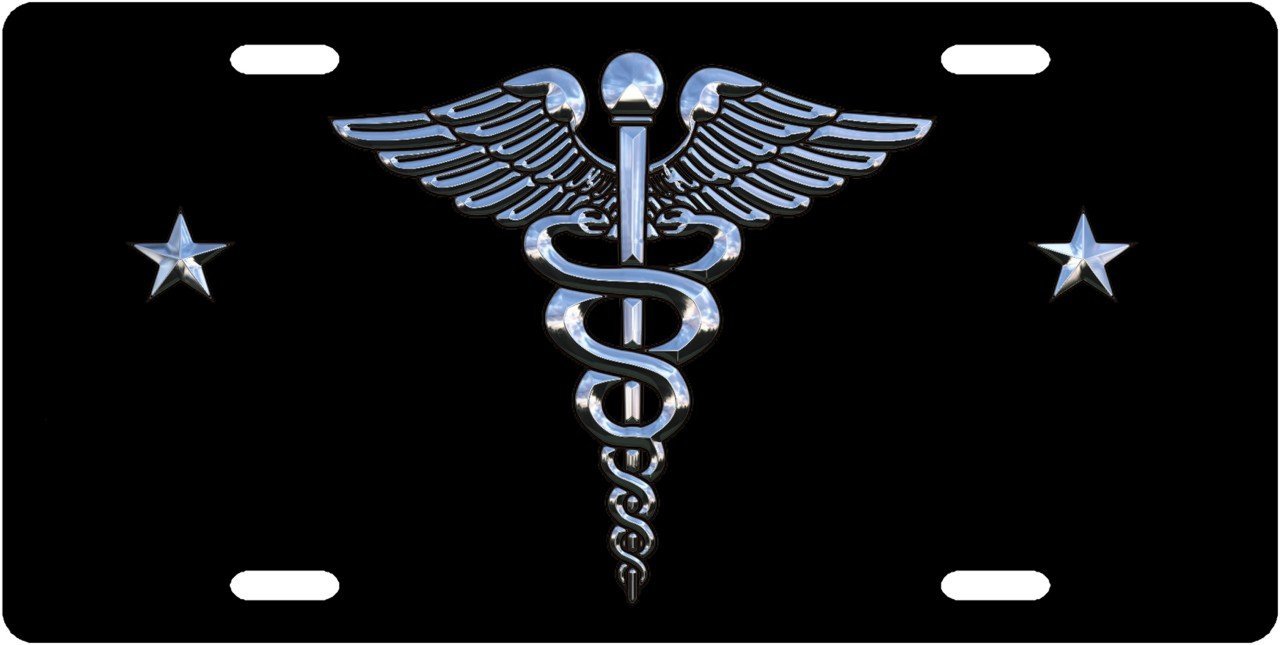 Medical Symbol - Custom License Plate Novelty Tag from Redeye Laserworks