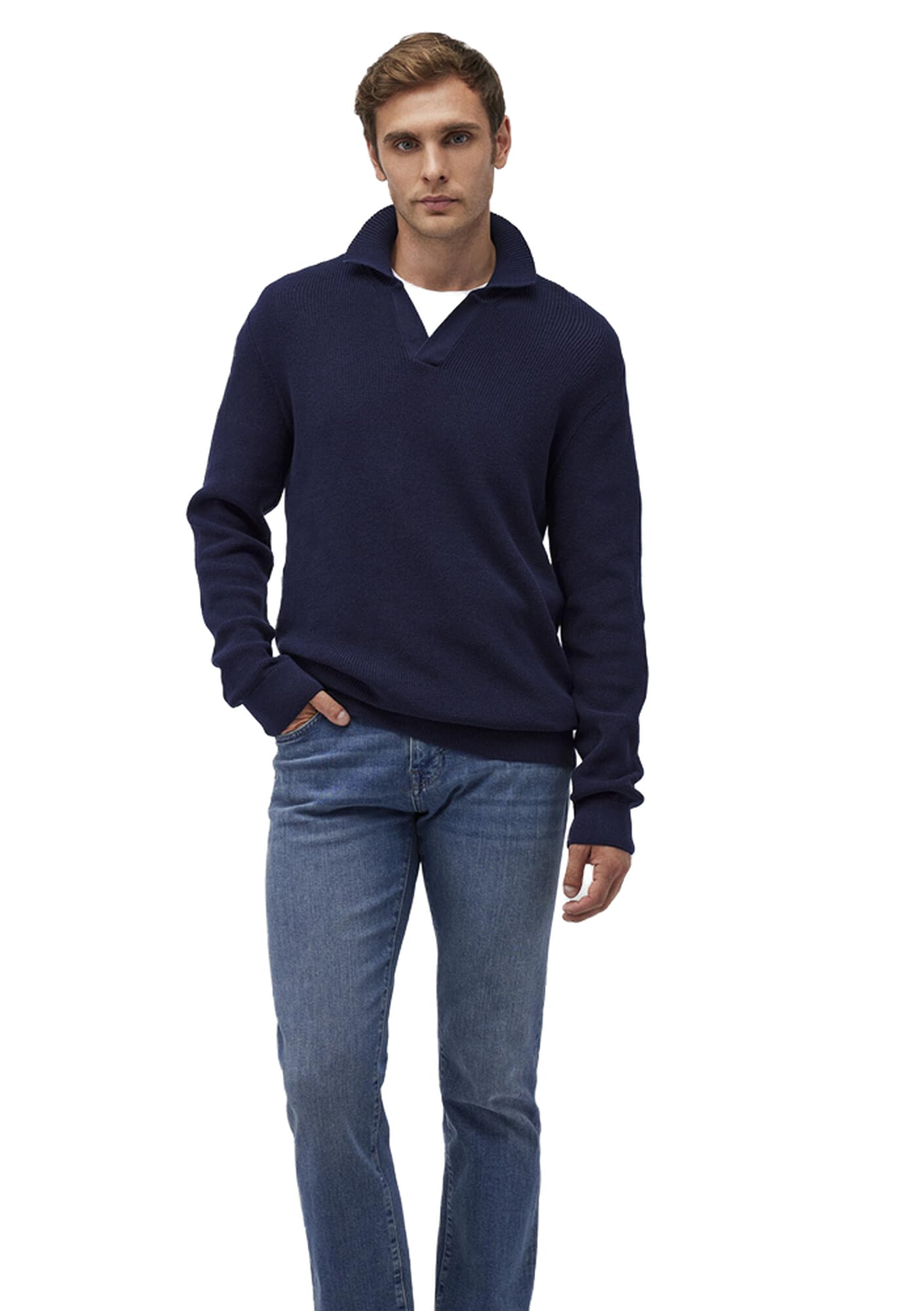 Mavi Men's Sweater Sweatshirt, Maritime Blue, S
