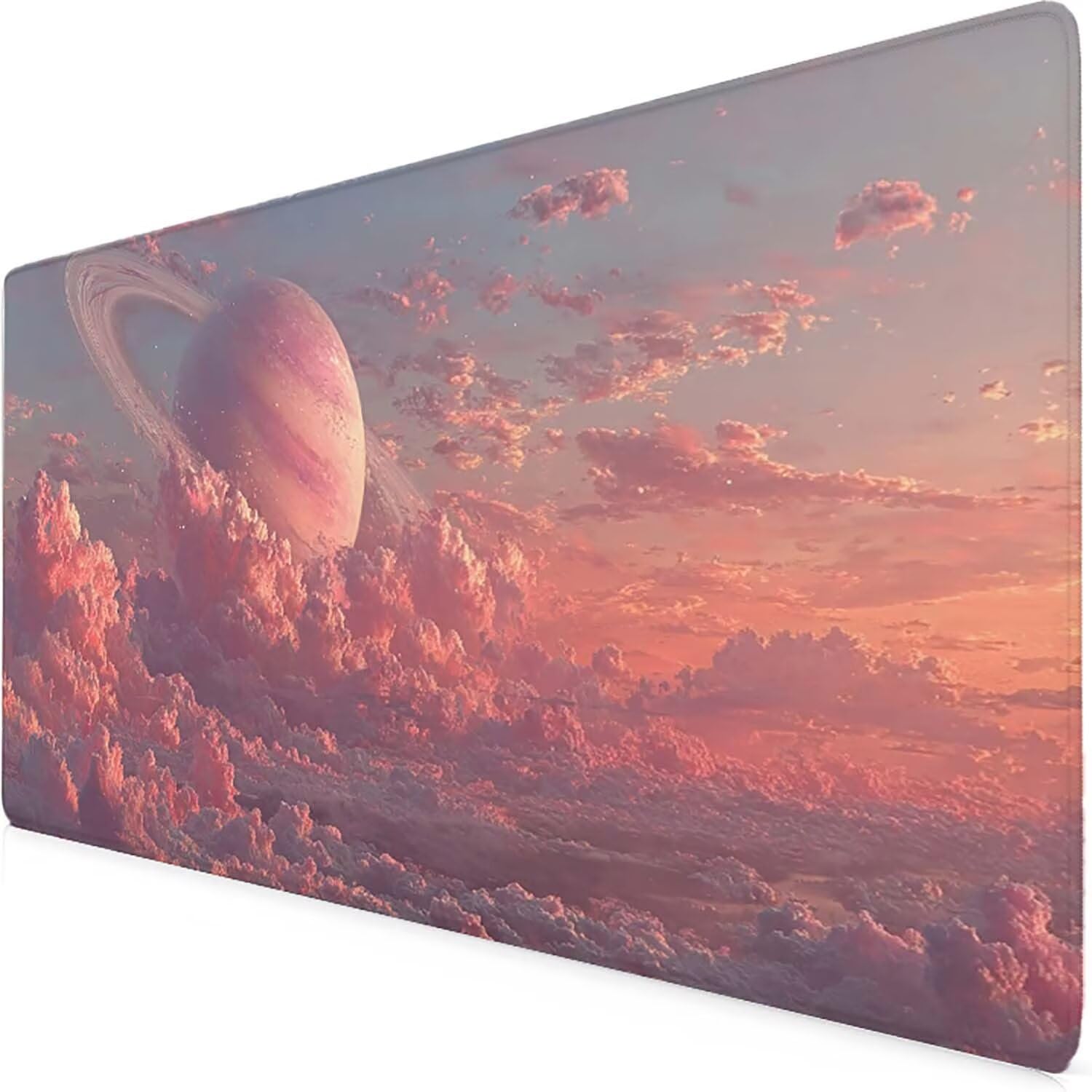 Tappetino Mouse XXL 1000x500mm Rosa Mousepad Paesaggio Tappetino Scrivania Grande, con base in Gomma Antiscivolo, Impermeabile Sottomano Scrivania per Computer, Accessori Gaming Mouse Pad 5-4726m