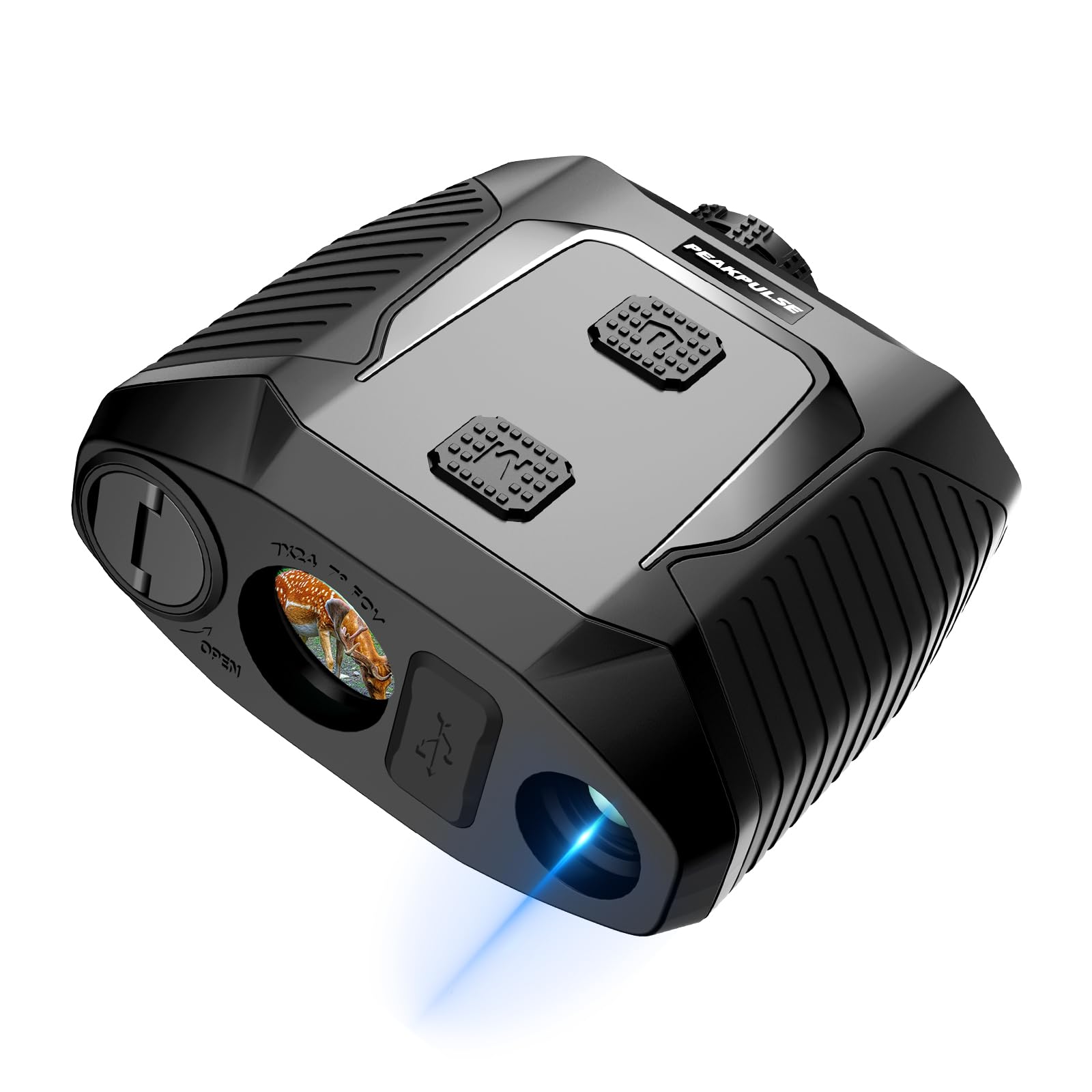 Laser Range Finder for Hunters 4400 Yards Hunting Range Finders for Deer Hunting with 7X Magnification Fast Focus System Continuous Scan Horizontal and Vertical Modes