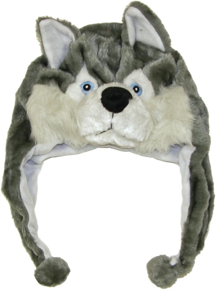 Buy Plush Husky Timber Wolf Winter Hat Online Jamaica Ubuy