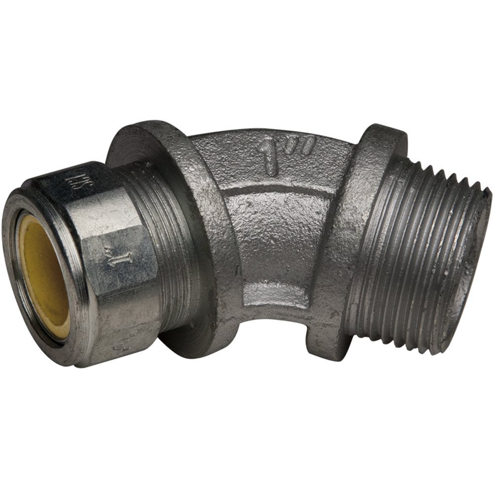 Connecteur 45 2,5 cm Hubbell-raco 3747-2 jaune de type cord grip en lot de 10 pièces