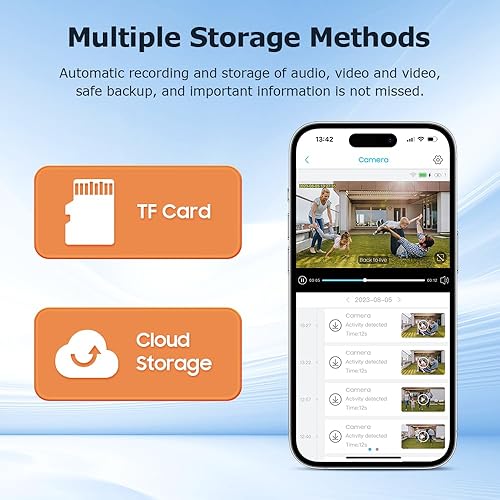 Miniatura 6 de INQMEGA Zoom de 12X Cámaras solares de seguridad de 6MP para exteriores, cámara inalámbrica WiFi de 2.4G con detección de movimiento PIR, lente