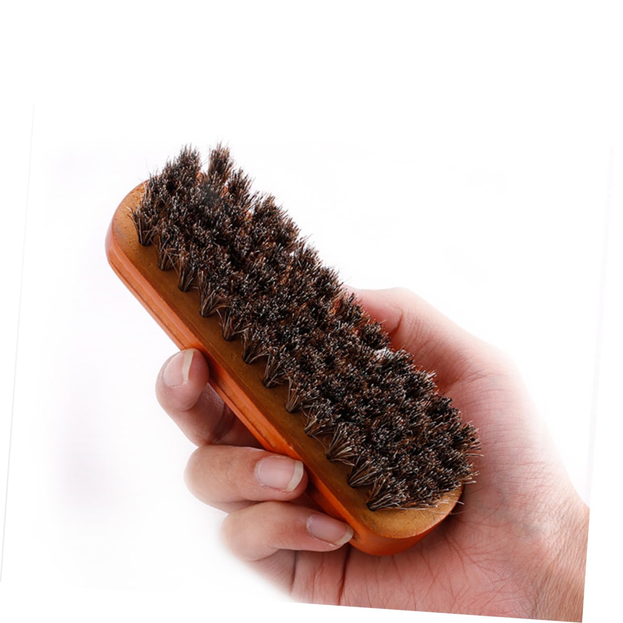 Ensemble de Cirage à Chaussures 9 Pièces Brosse Portable Marron