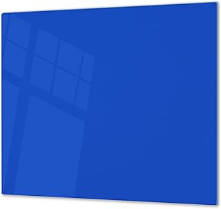 ASSE DA CUCINA IN VETRO TEMPERATO e Copri-piano cottura a induzione – Spianatoia in vetro resistente a graffi e impatti – Resistente al calore e a i batteri D18 Serie di colori: N Blu Egiziano