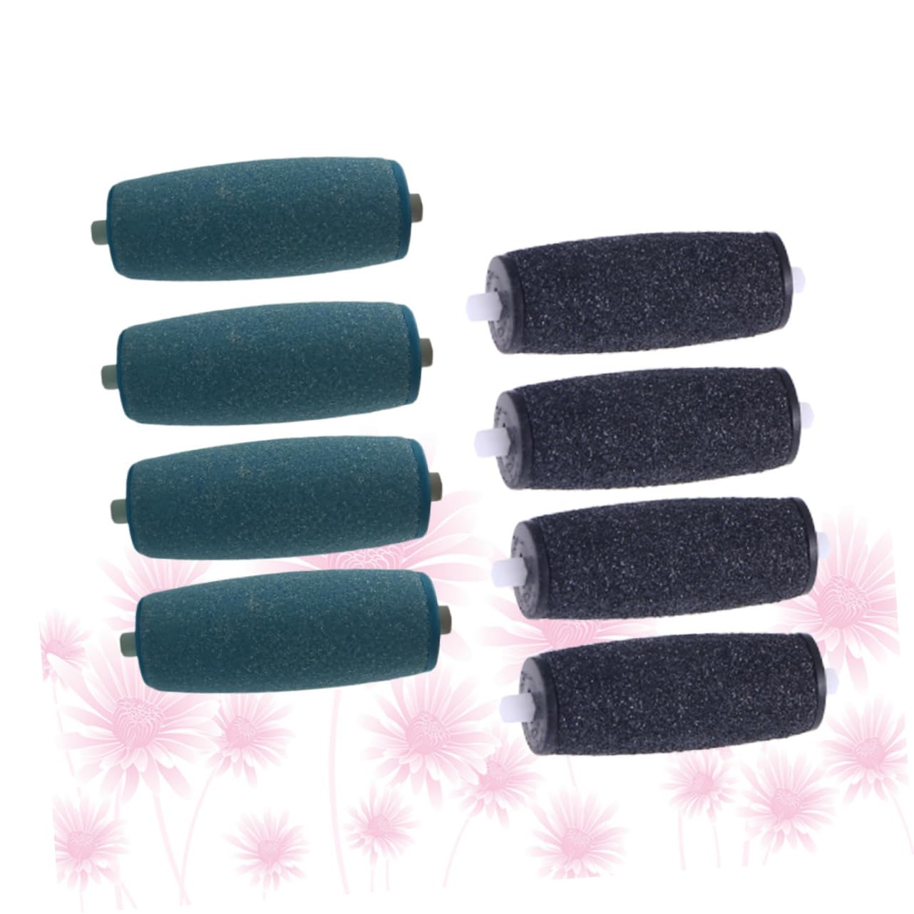 VALICLUD 8pcs Head Manicure Replacement Roller Heads Feet Accessories Electric Accessory Machine Replacement Roller Replacement Head Dead Skin Remover