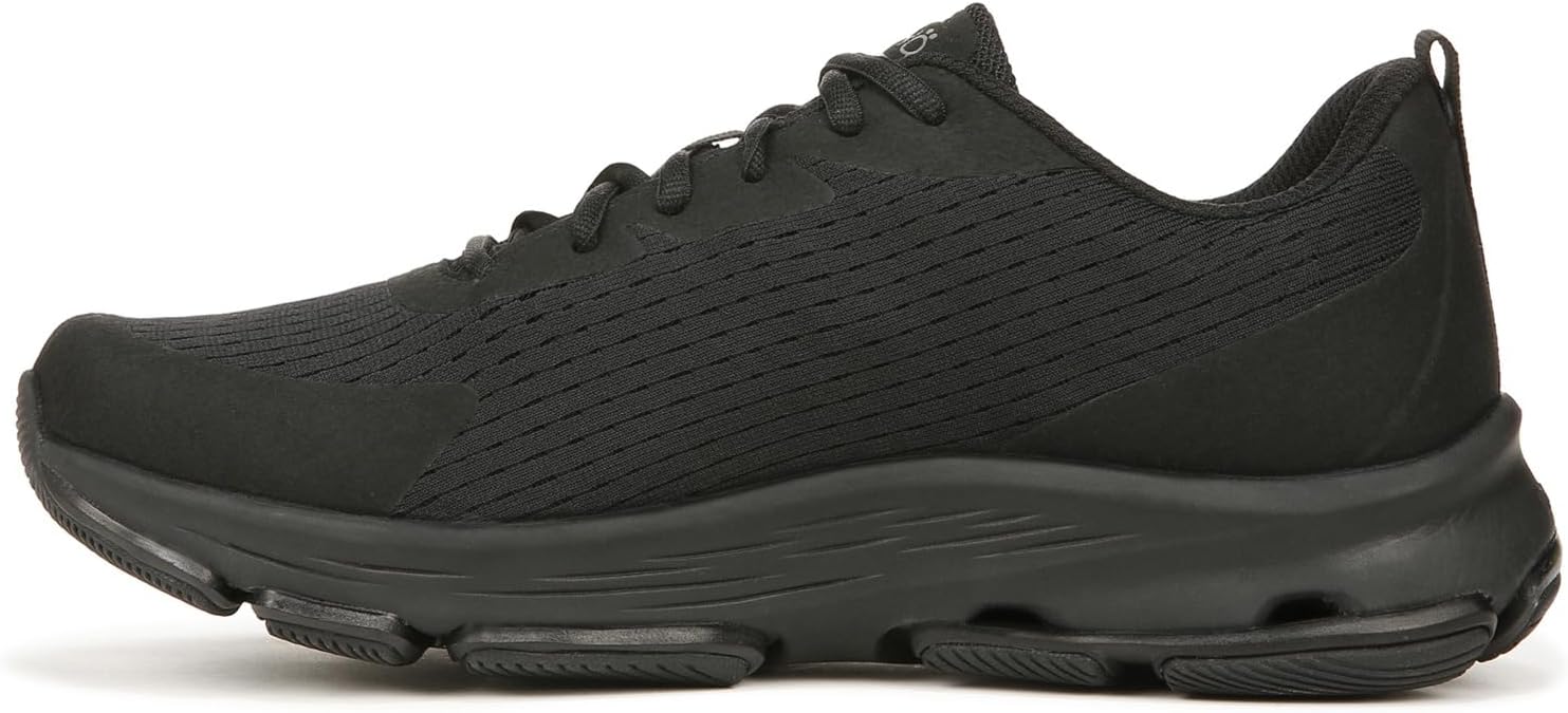 Ryka Womens Devotion LS Lace-Up Walking Shoe Black 7.5 M