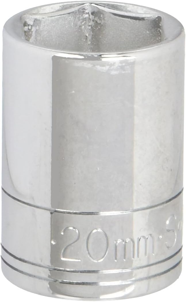 SK Tools USA 1/2 Drive, 20MM, 6 Point, Standard Chrome Socket | 48220