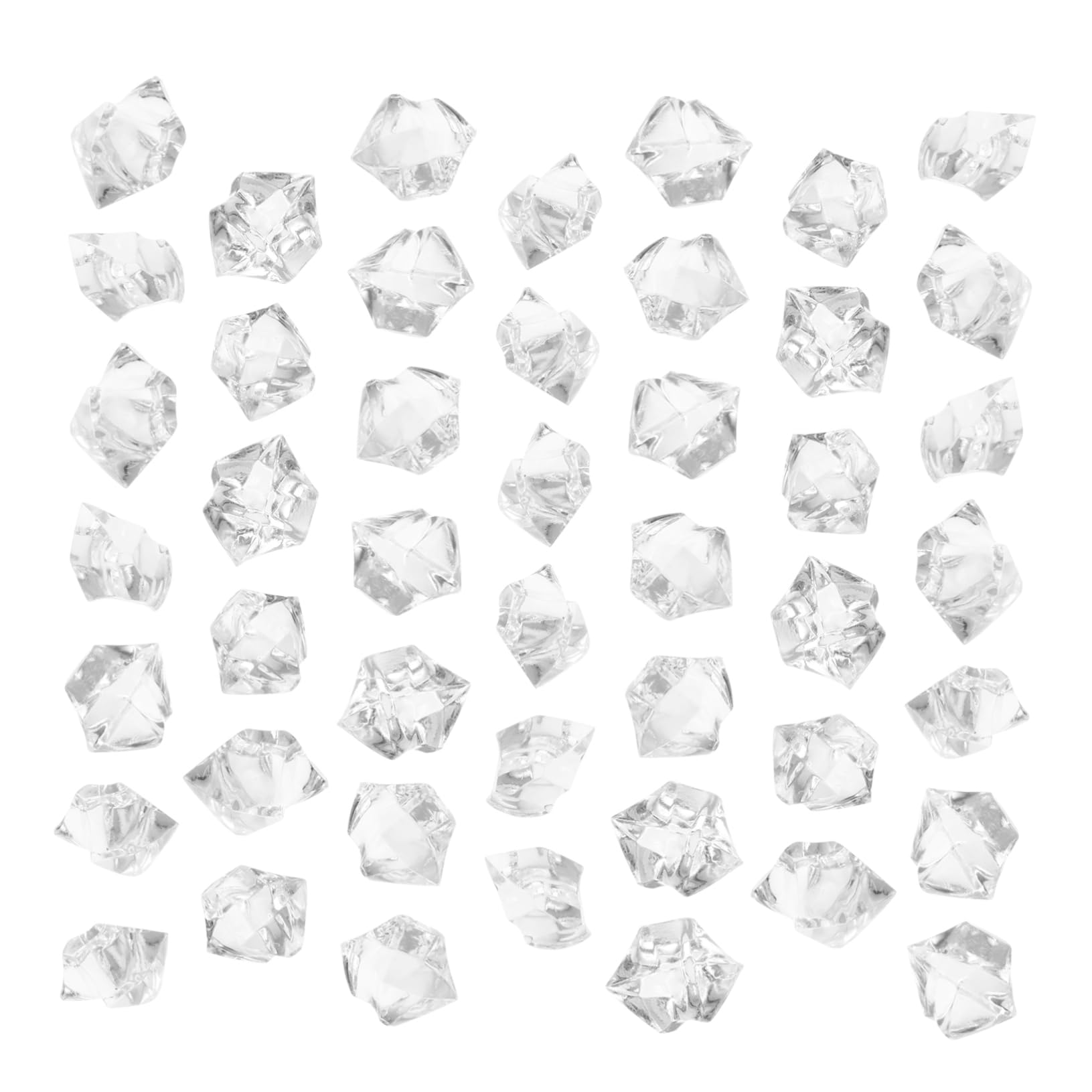Rocas de hielo acrilico cristalino de alta transparencia para decoracion de hogar