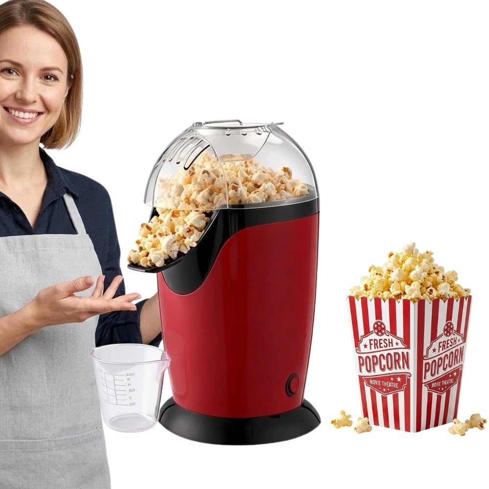 Drumstone Electric Hot Air Popcorn Popper for Home Use, Oil Free Popcorn Machine, Fast Popcorn Maker, Lightweight Compact Kitchen-(𝐒𝐩𝐞𝐜𝐢𝐚𝐥 𝟏𝟓 𝐘𝐞𝐚𝐫𝐬 𝐖𝐚𝐫𝐫𝐚𝐧𝐭𝐲)-picture-23