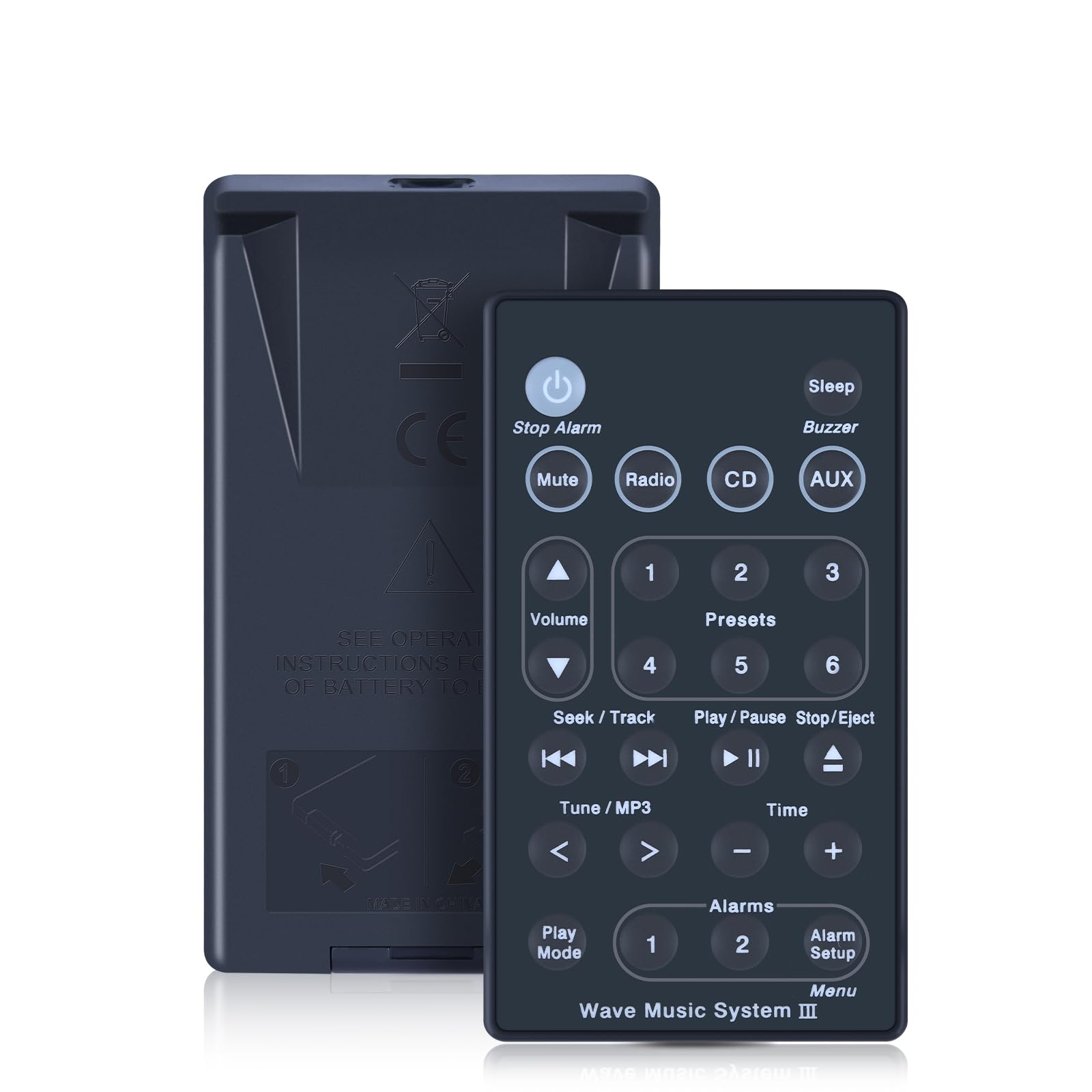 WDZP New Replacement Remote Control Compatible with Bose Wave Radio Music System III AWRCC1 AWRCC2 AWRCC3