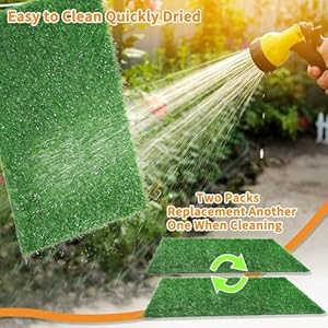 LOOBANI Dog Grass Pee Pads, Artificial Dog Grass Pads for Potty Tray, Fake Grass for Dogs to Pee On, Outdoor Indoor Pee Grass for Dog Potty… (18*23 inch)