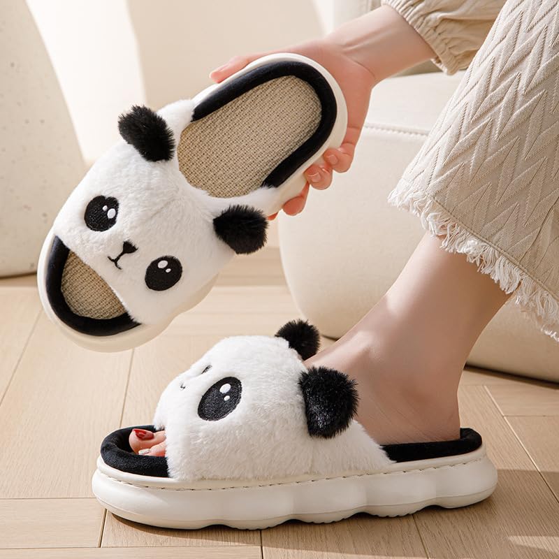 Cartoon Slippers Cute Animal Shape Slippers Thick Sole Soft Indoor Outdoor Slippers for Women 5