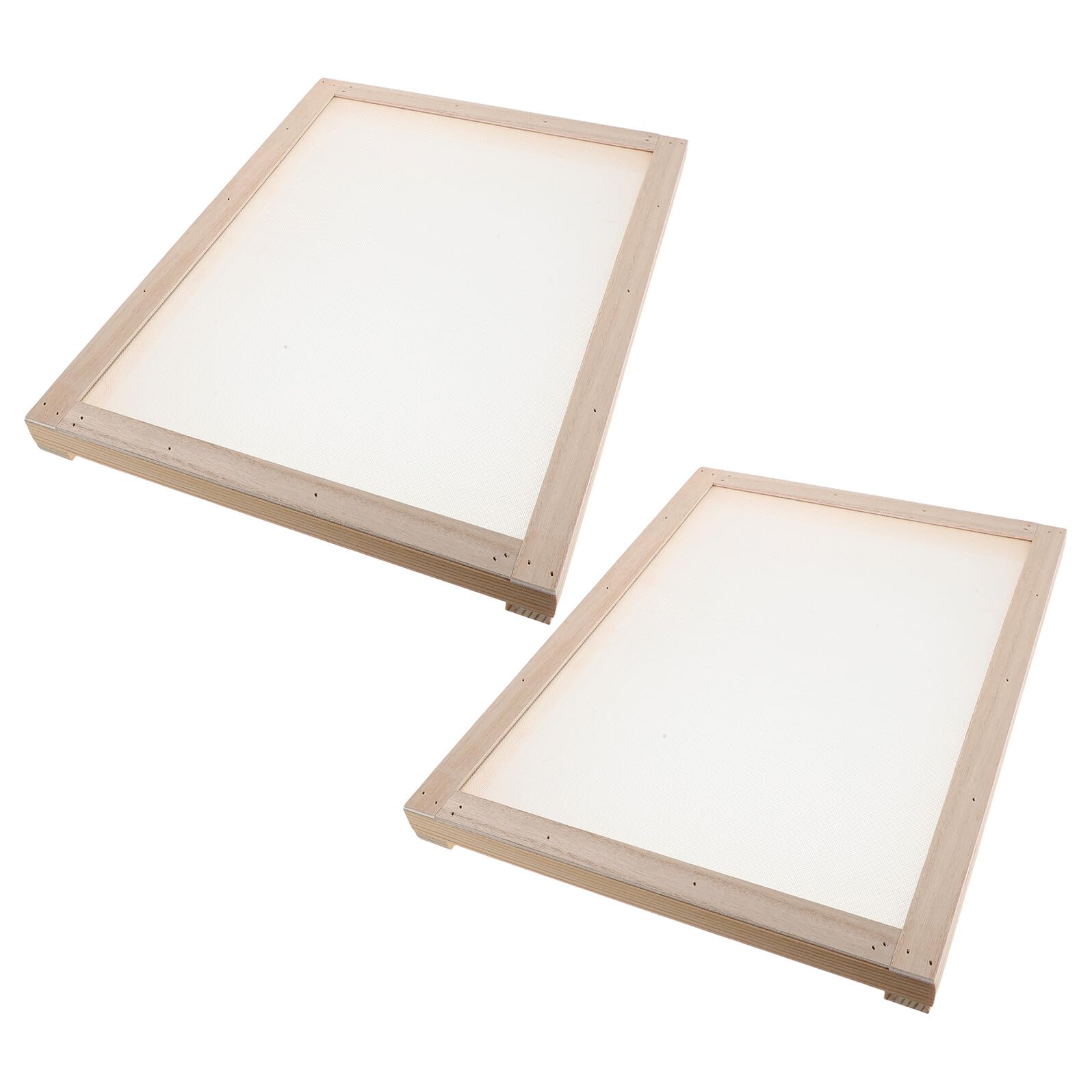 Essiccatore Erbe in Legno e Plastica, 2 Pz, Struttura Sovrapponibile con Reti, per Piantine e Tè in Appartamento o Terrazzo