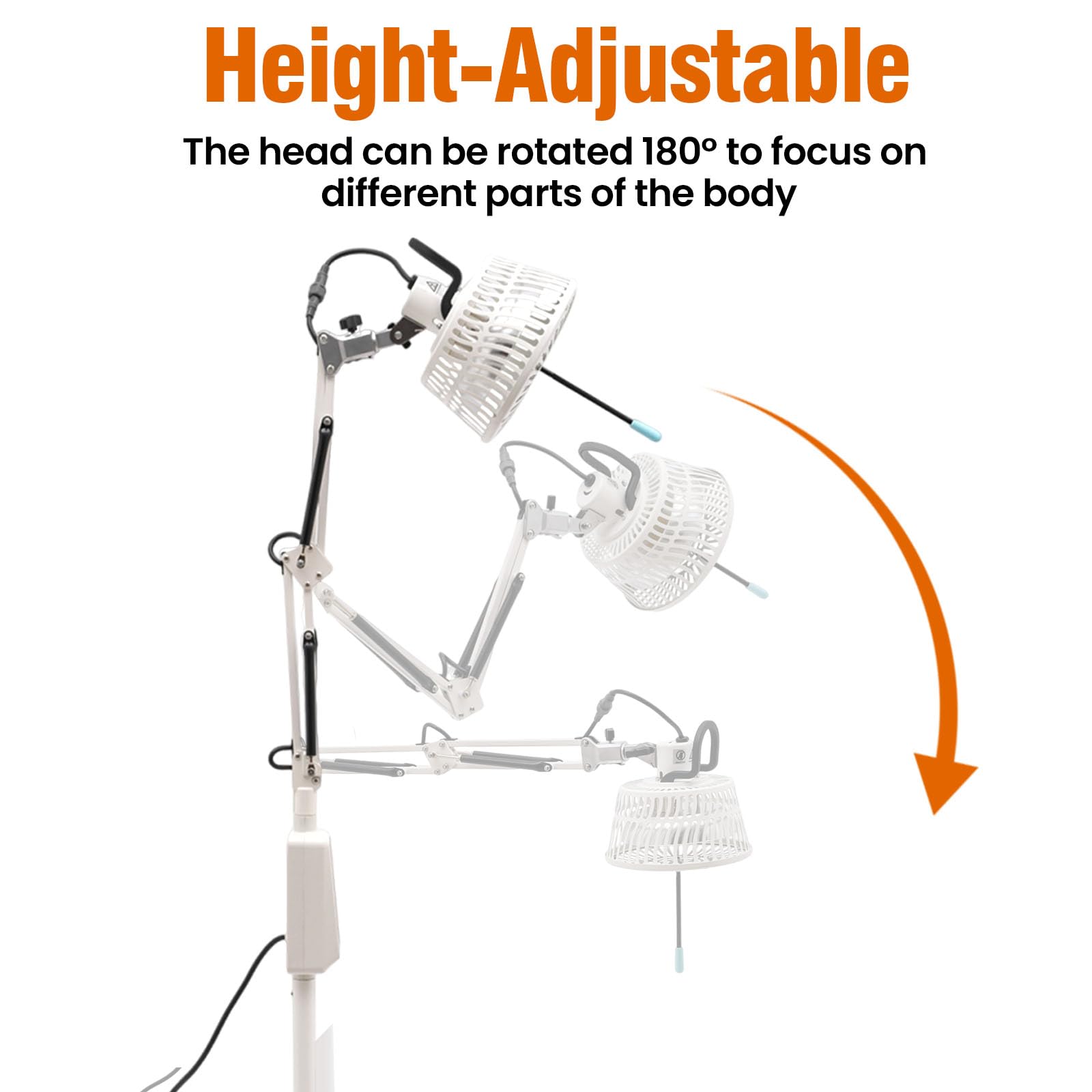 Lampada A Infrarossi 300W Con Telecomando - Per Dolore Muscolare E Benessere