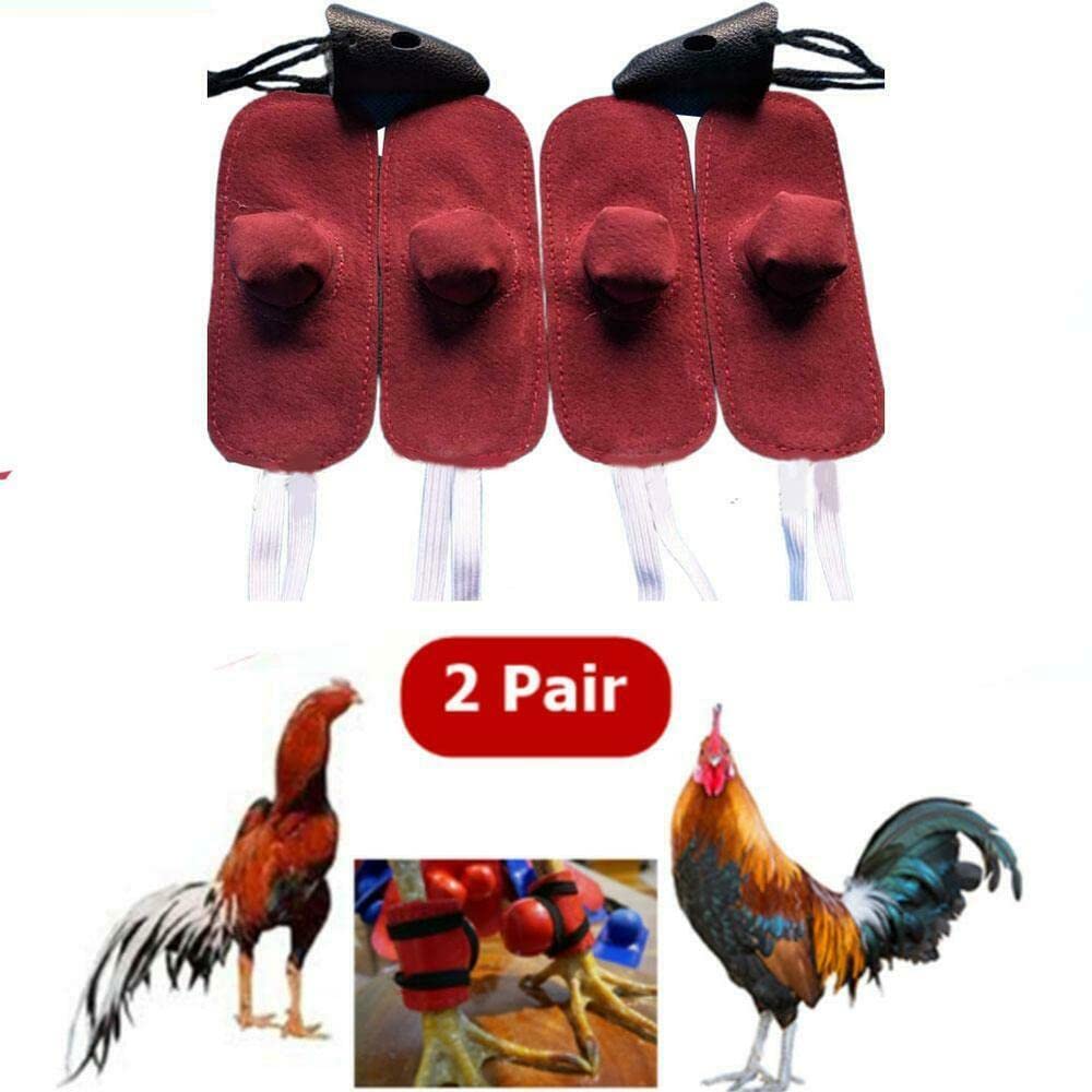 4 pièces coq mitaine Para Gallos poule casque combat Protection animaux de la ferme coqs poulailler accessoires (Color : 4pcs)