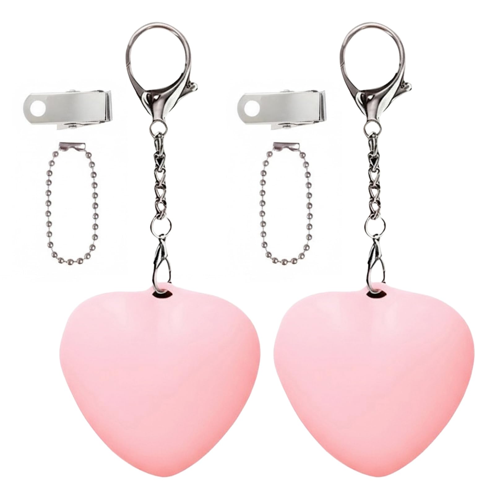 VIMAZ 2Pcs Rechargeable Purse Light Handbag Lights,2" Bag Light for Purse,Pink Heart Touch Sensing Purse Lights,Purse Must Haves Accessories for Women,Mini Night Lights for Christmas Gifts