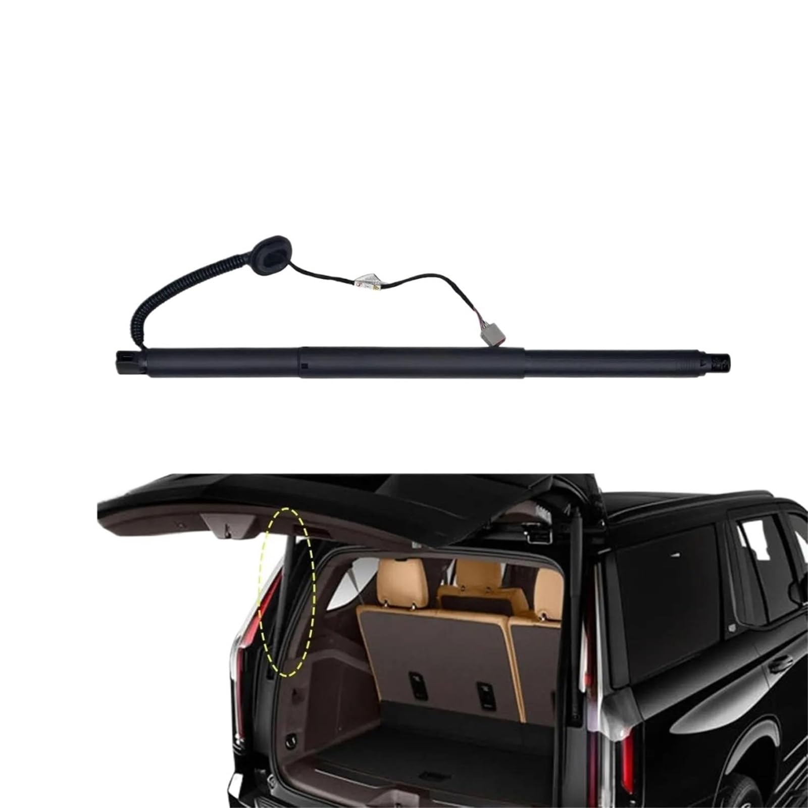 FUNFOB Car Boot Gas Springs 84306929/23408748 Electric Tailgate Gas Support Struts For Cadillac For Escalade 2015-2020 84306929 Tailgate Boot Gas Struts(LH)