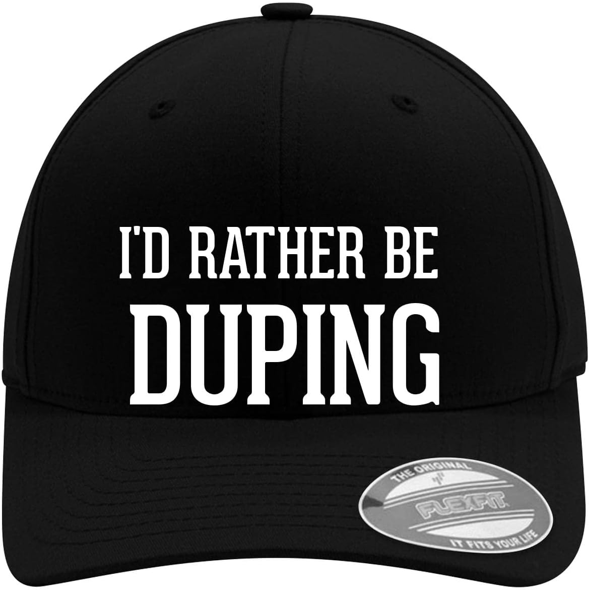 I'd Rather Be DUPING - Flexfit 6277 Baseball Hat | Unisex Cap for Men and Women | Modern Cap with Flexfit Band