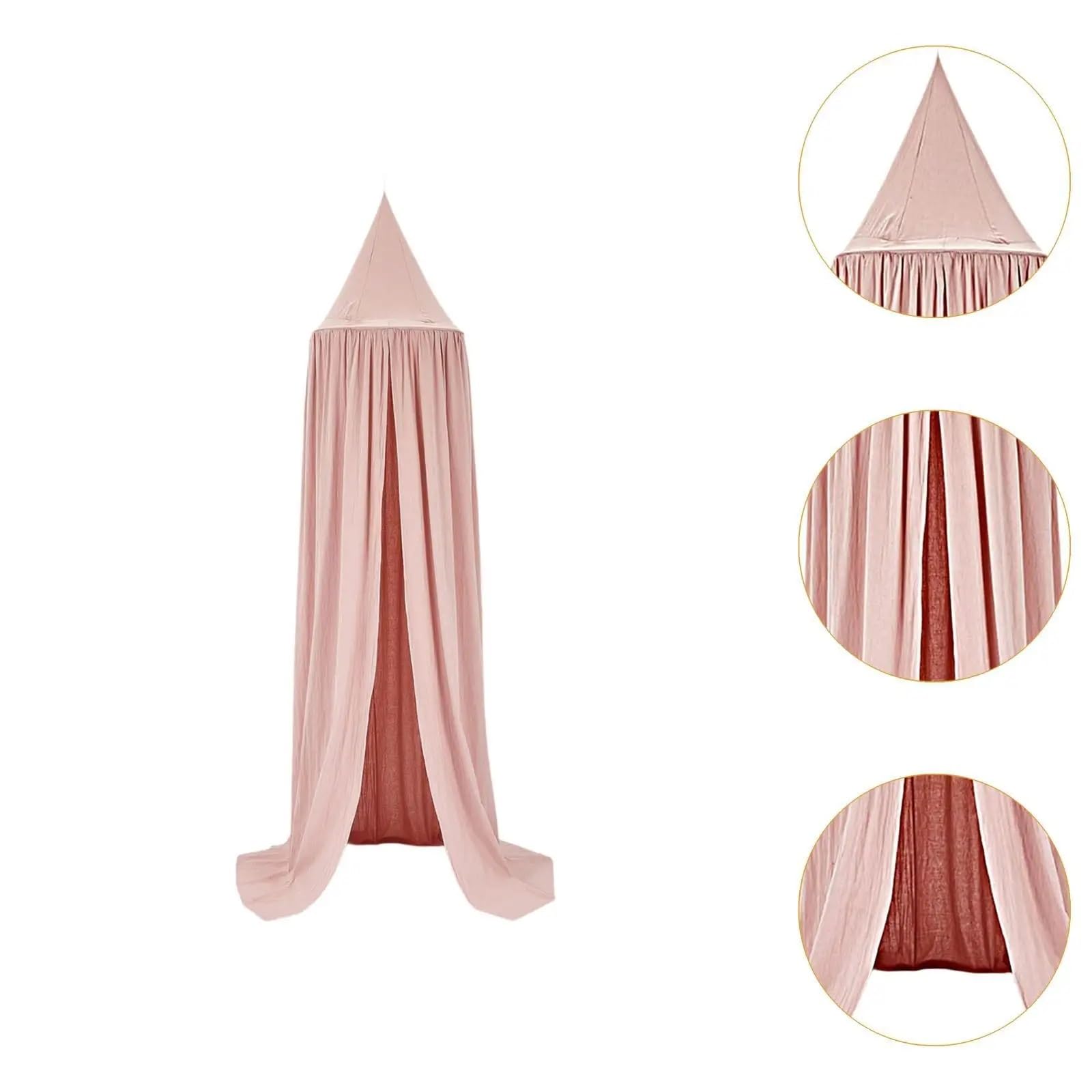 Cupola a baldacchino for letto for bambini for tende rotonde for bambini Tende da gioco for castello for l'arredamento della camera da letto(Gray)