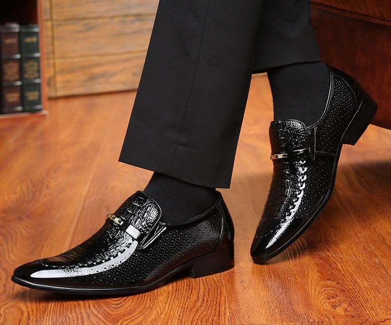 Men's Casual Leather Slip-On Loafers Dress Shoes for Men2