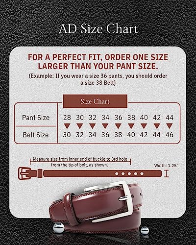 Access Denied Genuine Leather Gift Set – Men’s Dress Belt with Single Prong Buckle & RFID Checkbook Cover Wallet – Stylish Combo for Suits, Jeans & Uniforms – Size 303