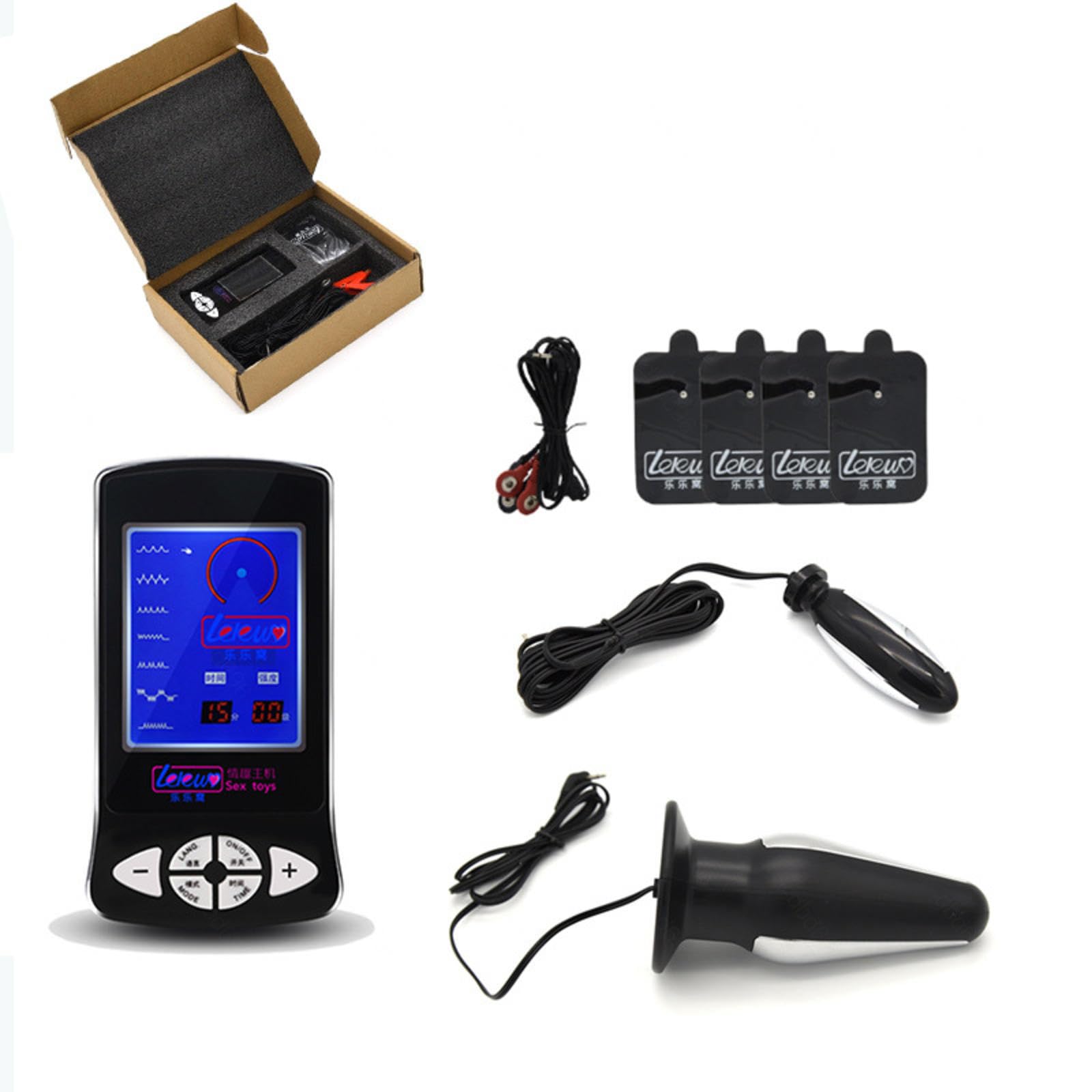 Elektro Shock Sex Toy, Anal Vaginaldildo und Prostata Massagegerät Massage Pads, Elektro-Schock Sexspielzeug Für Frauen Männer Paare