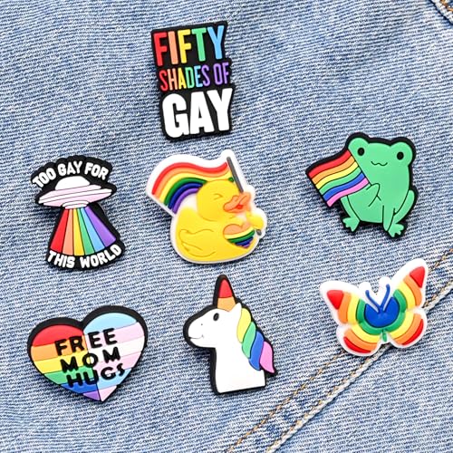 Image of Cute Pins Bulk,Funny Backpack Pin Lapel Badge Pins Set for Jackets,Hats