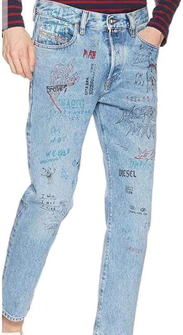 格安正規品」 off-white デニム ジーンズ ペイント 32インチ メンズ