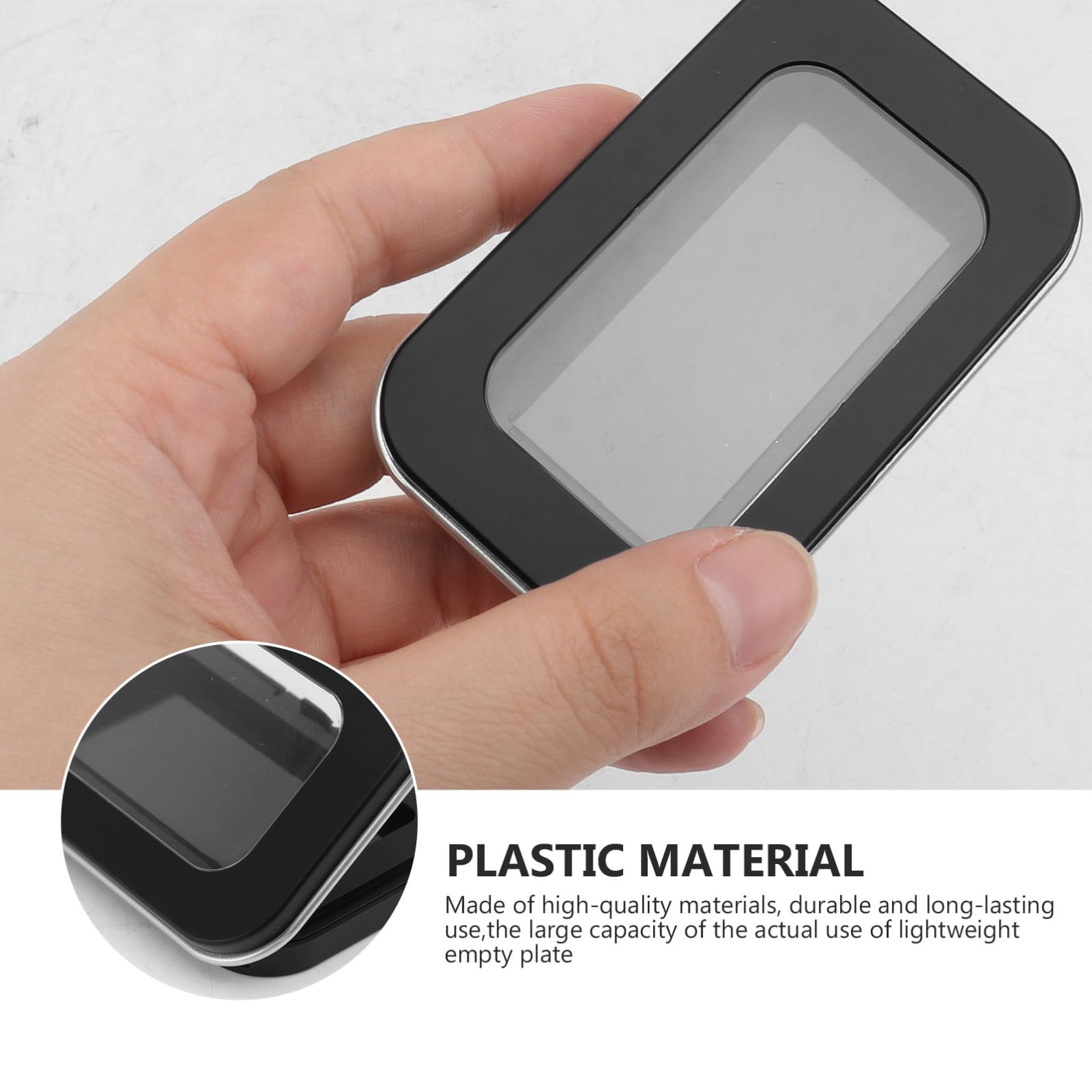 2 Stück Magnetischer Lidschattenbehälter 2-Fach aus Kunststoff | Make Up Behälter für Selbstgemacht Kosmetik, Tragbar für Reise und Präsentation, Kompakte Aufbewahrungslösung