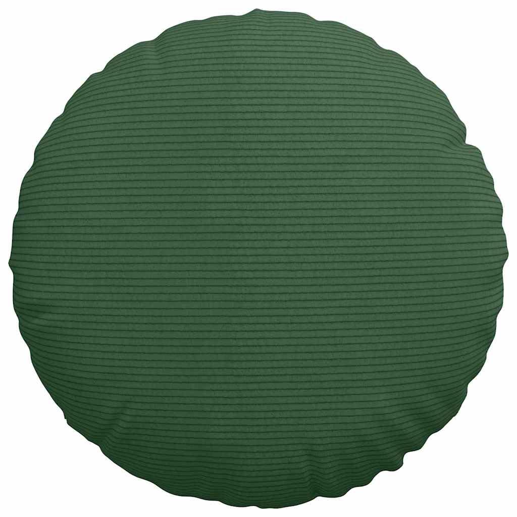 Juego de 2 cojines redondos de 40 cm de diámetro, de pana extraíble con cremallera, relleno de poliéster ligero, para comedor, salón, oficina en casa