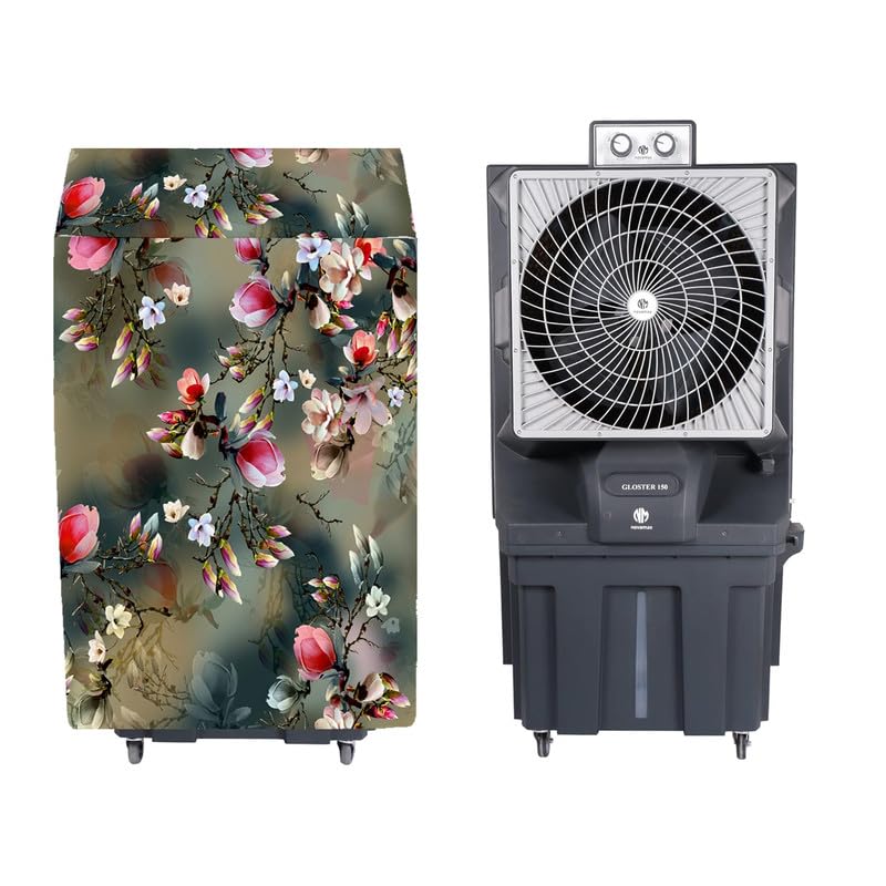 Image of Cooler Cover Compatible for Novamax Gloster 150-Litres Heavy Duty Desert Air Cooler Waterproof, Dustproof, Size (LXBXH) 90 X 65 X 142 Cm, Green.