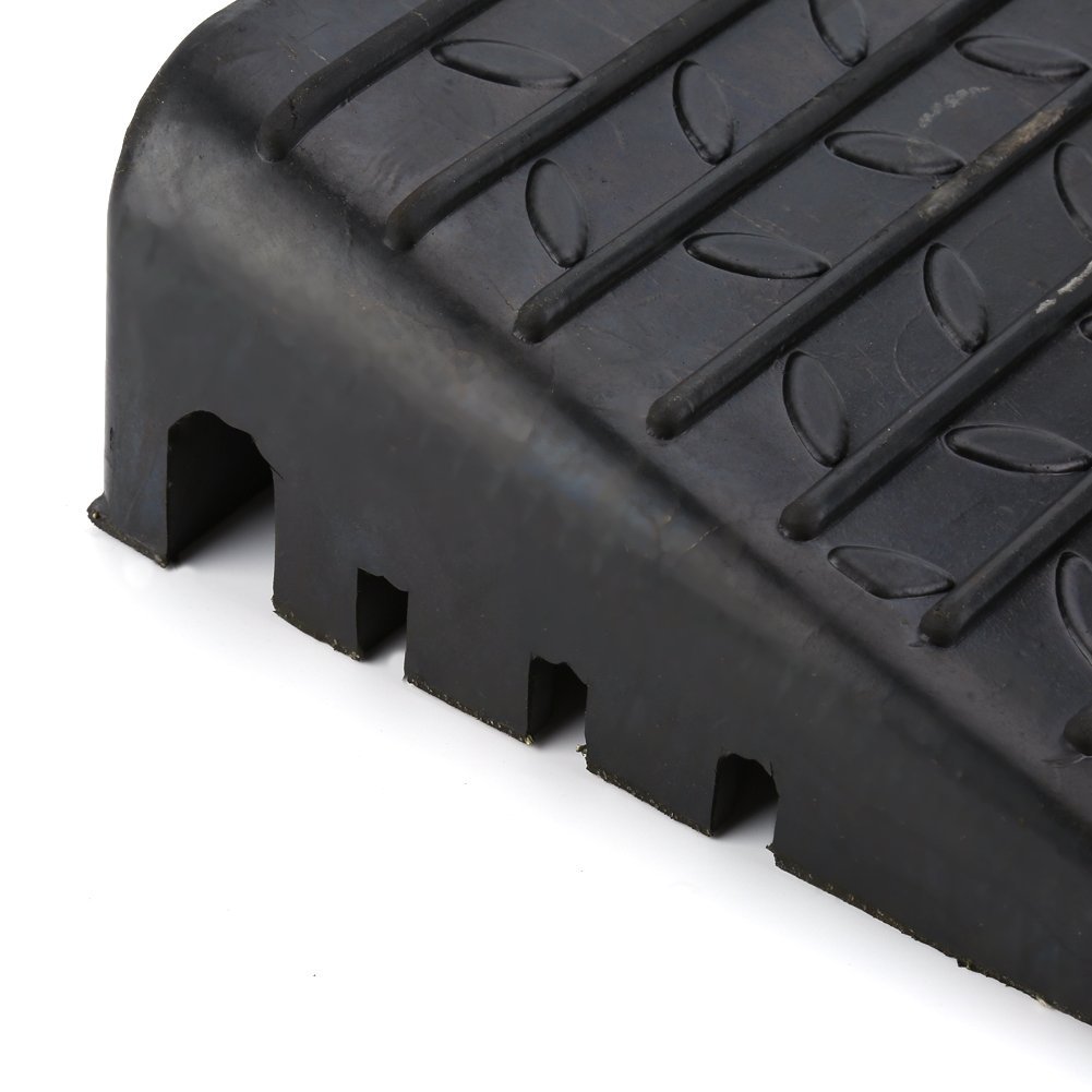 Kerb Ramps,2Pcs Heavy Duty Rubber Ramps Mounted Rubber Kerb Ramps