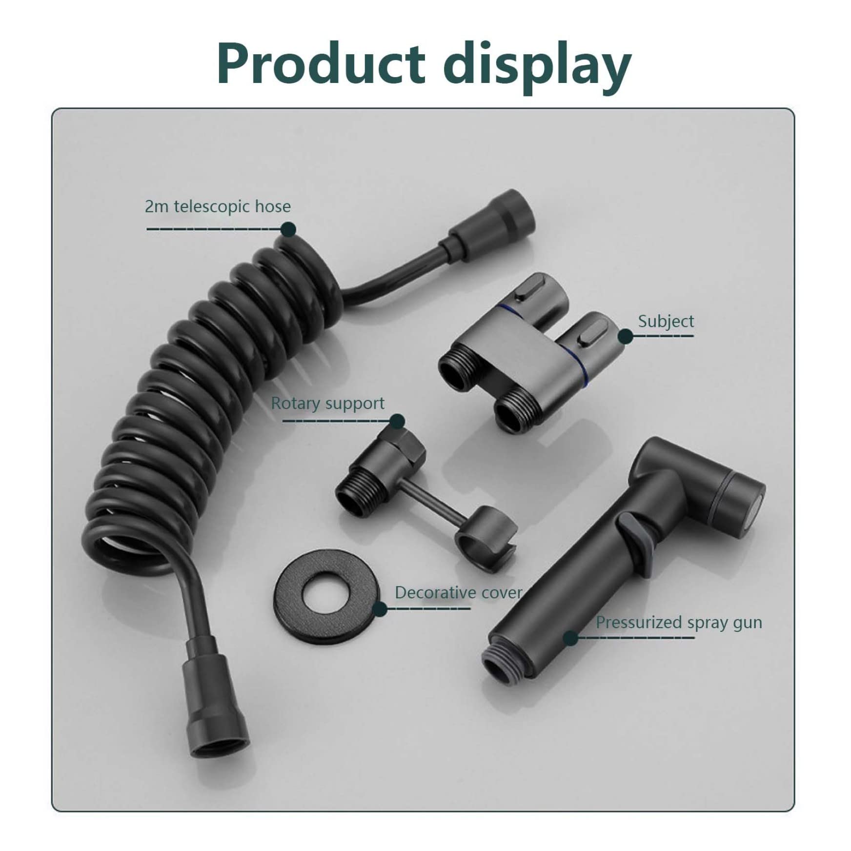 Válvula Dual 1 En 2 Para Baño - Latón Negro, Conecta Inodoro Y Lavadora Simultáneamente