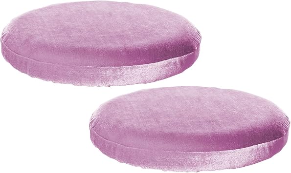 2pcs/Pack Round Bar Stool Covers Elastic Bar Chair Covers Washable Stool Cushion Slipcover for Home Bar Hotel Use 11.8-15inchPink