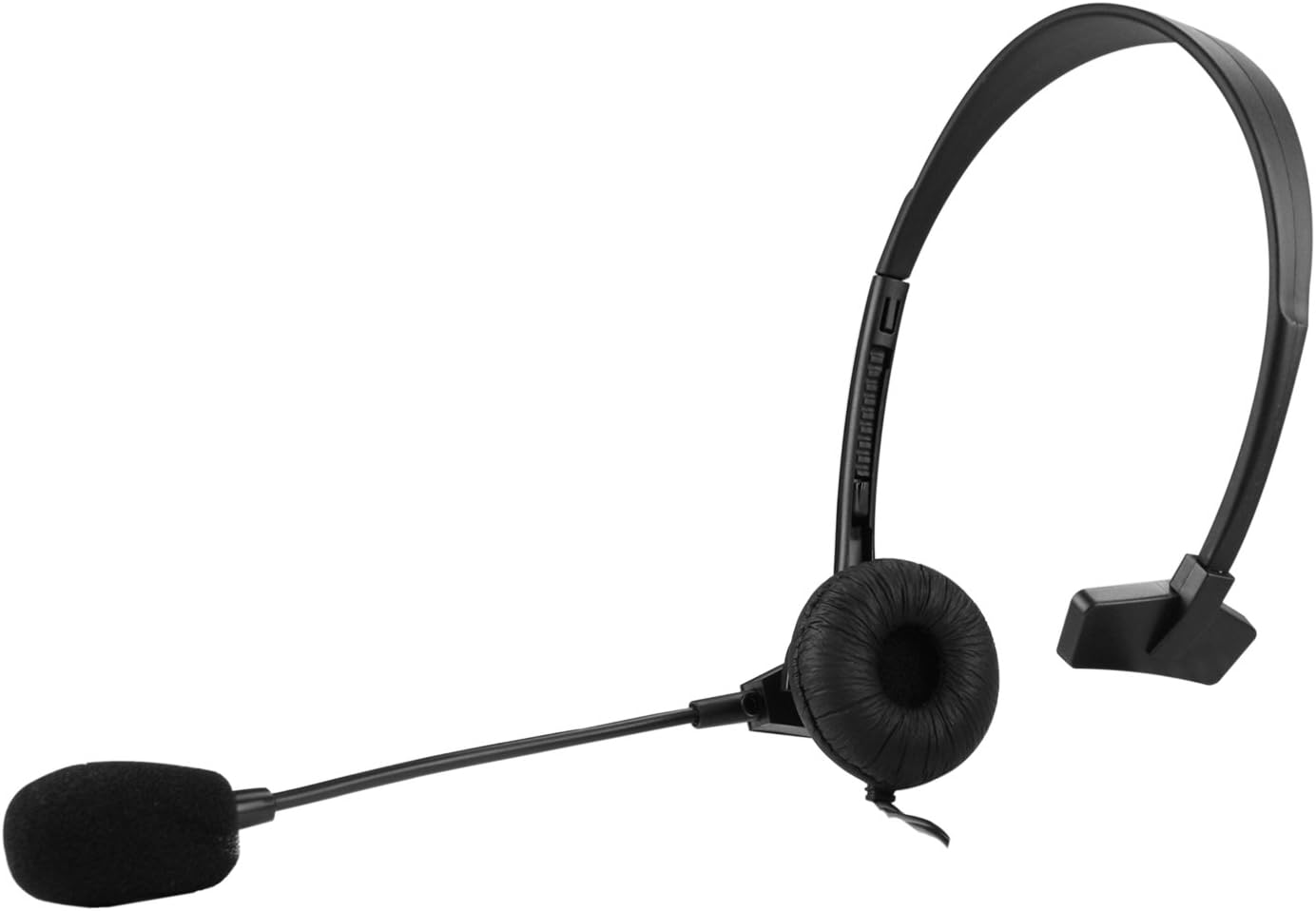 Cellet Premium Mono 3.5mm Hands-Free Headset with Boom Microphone- 5ft Long Wire with Universal Compatible for Apple iPhone, Samsung, LG Motorola with 3.5mm Audio Headphone Jack Input