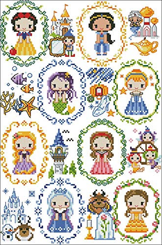Amazon | アニメ トランプ-リトルプリンセス クロスステッチ 刺繍