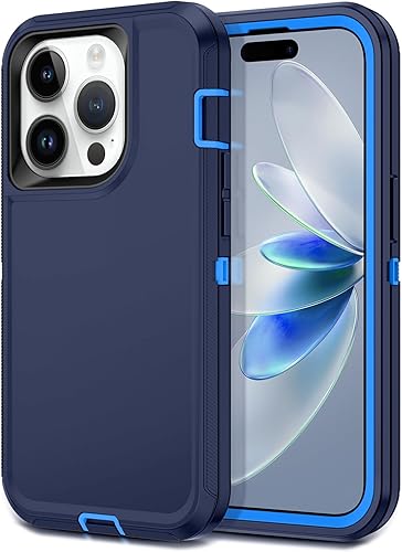 Miniatura 1 de Hucasok Funda compatible con iPhone 14 Pro, a prueba de golpes, resistente, protección de cuerpo completo, resistente al polvo y caídas, funda