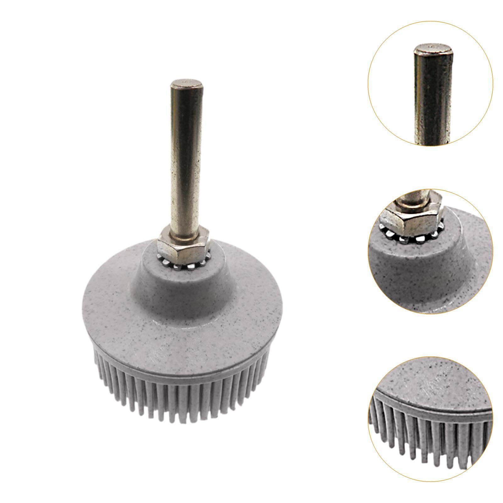 MYCENSE 2 inch Bristle Disc Drill Bristle Brush Disc Home Cleaning Cleaning Abrasives Coating Removal Disc Abrasives Wheel Brush, Gray