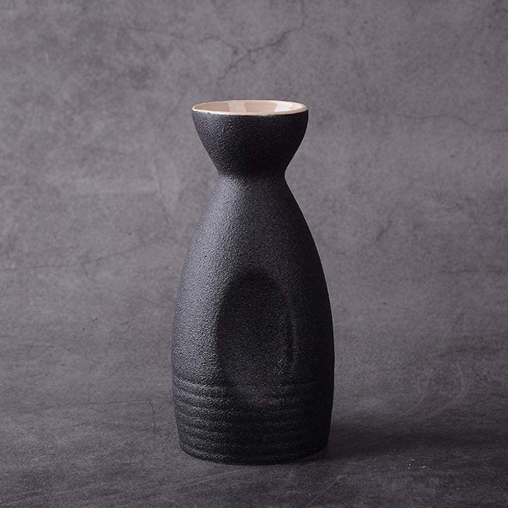 MRKU Service à saké Service à saké Tasse à saké Traditionnelle Design Peint à la Main Porcelaine Poterie Céramique Artisanat Verres à vin Tasses à saké 7 pièces, Blanc, Triangle