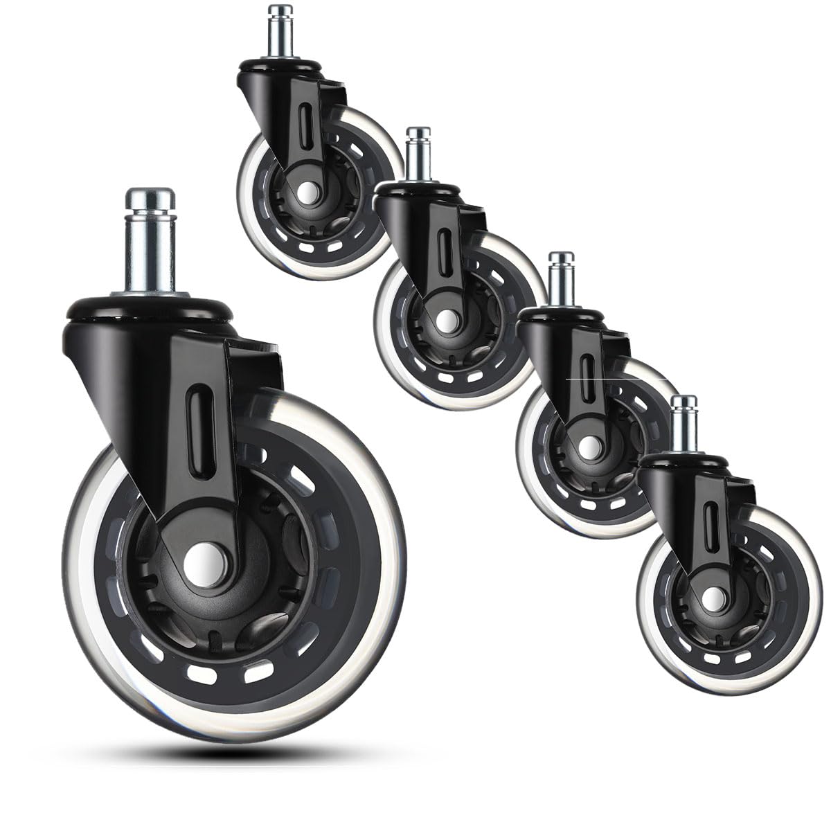 JOYANCE Office Chair Wheels Set of 5