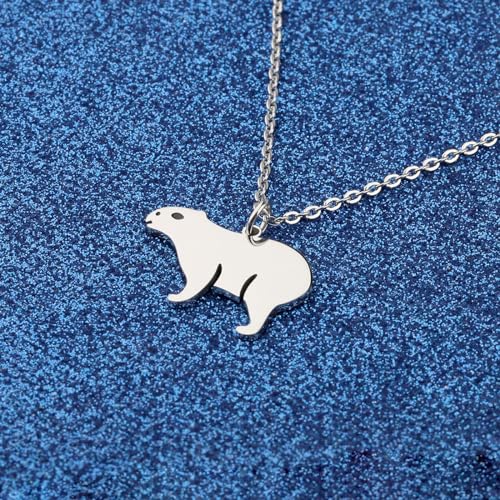 WUSUANED Cute Capybara Necklace Animal Lover Jewelry Capybaras Lover Gift Rodents Gift Animal Fan Gifts2
