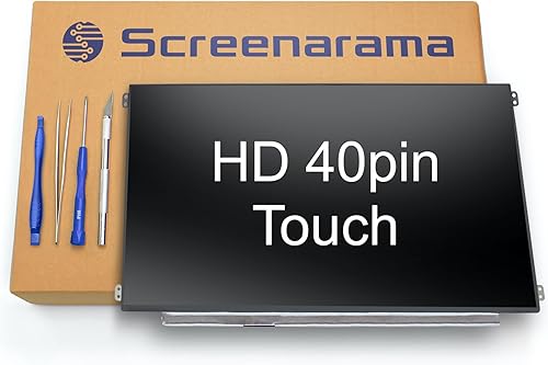 SCREENARAMA Nueva pantalla de repuesto para Dell PN DPN WWKJX 0WWKJX R116NWR6 (brillante) 40pin táctil IPS HD 1366x768 pantalla LCD LED con
