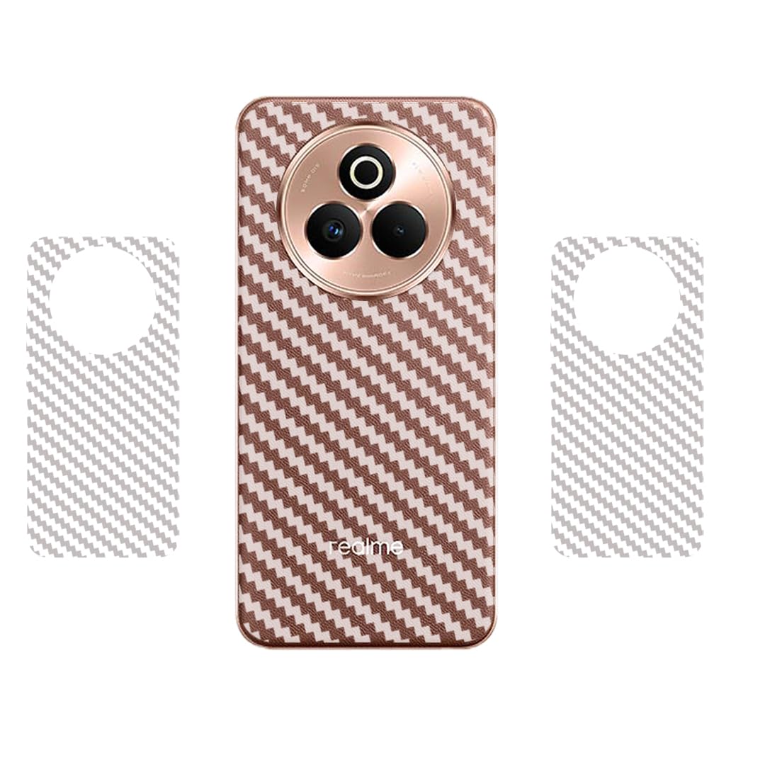 (Pack of 2) Back Lamination Skin Compatible for REALME P3 PRO 5G || 3D Carbon Fiber Ultra-Thin Protective Film (Transparent) with Easy Installation KIT-image-11