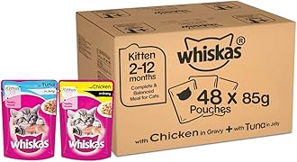 Kitten (2-12 Months) Wet Cat Food, Tuna in Jelly Flavour, 6 x 85 g Pouches