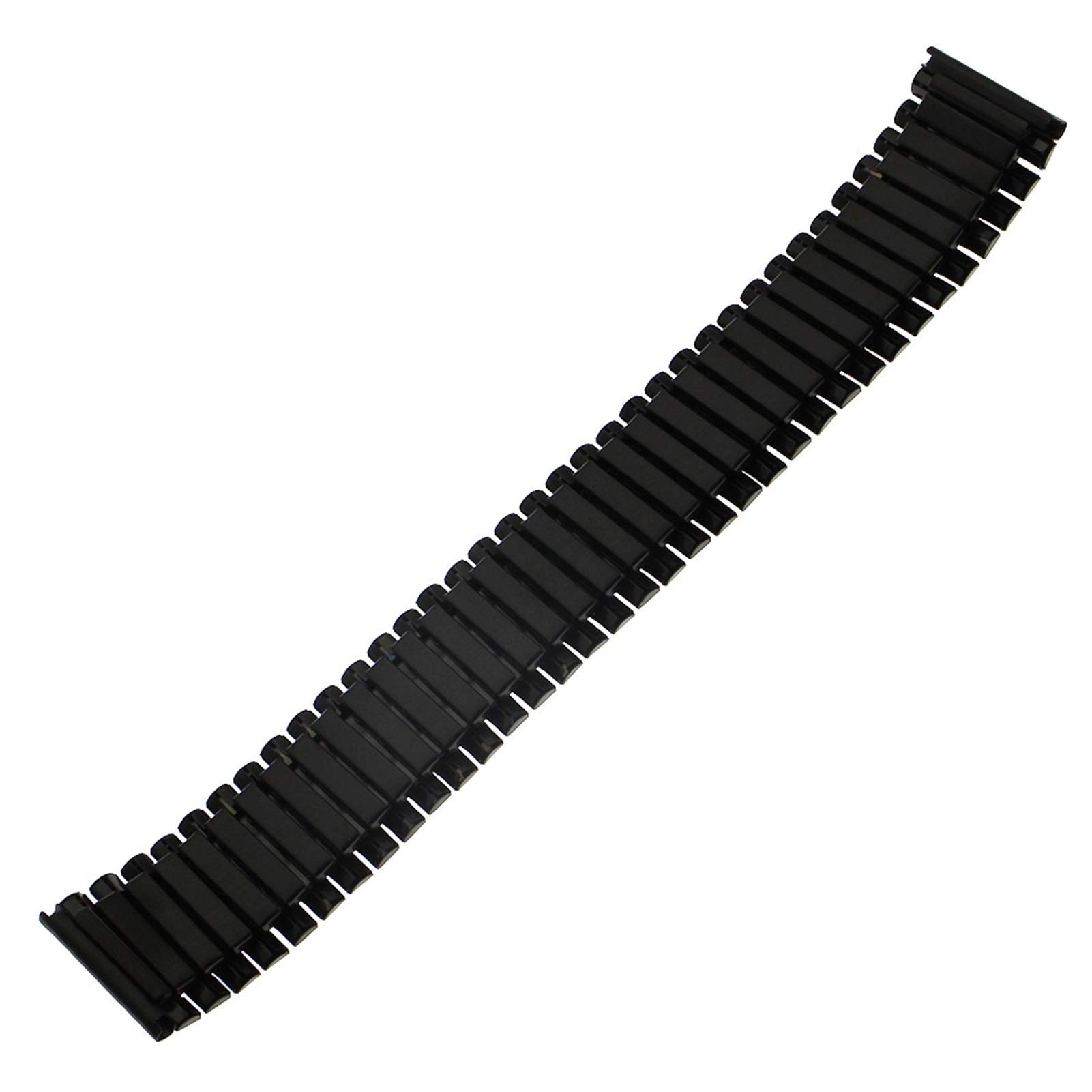 Cinturini per Orologi Cinturino per Orologio in Acciaio Inossidabile 12mm 14mm 16mm 18mm 20mm 22mm 24mm Cinturino Elastico con Cinturino di espansione per Polso Bracciale Elastico Nero