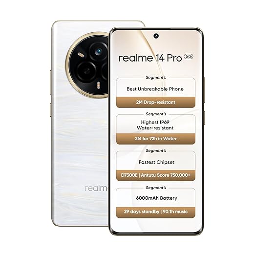 realme 14 Pro 5G 256GB 12GB Pearl White