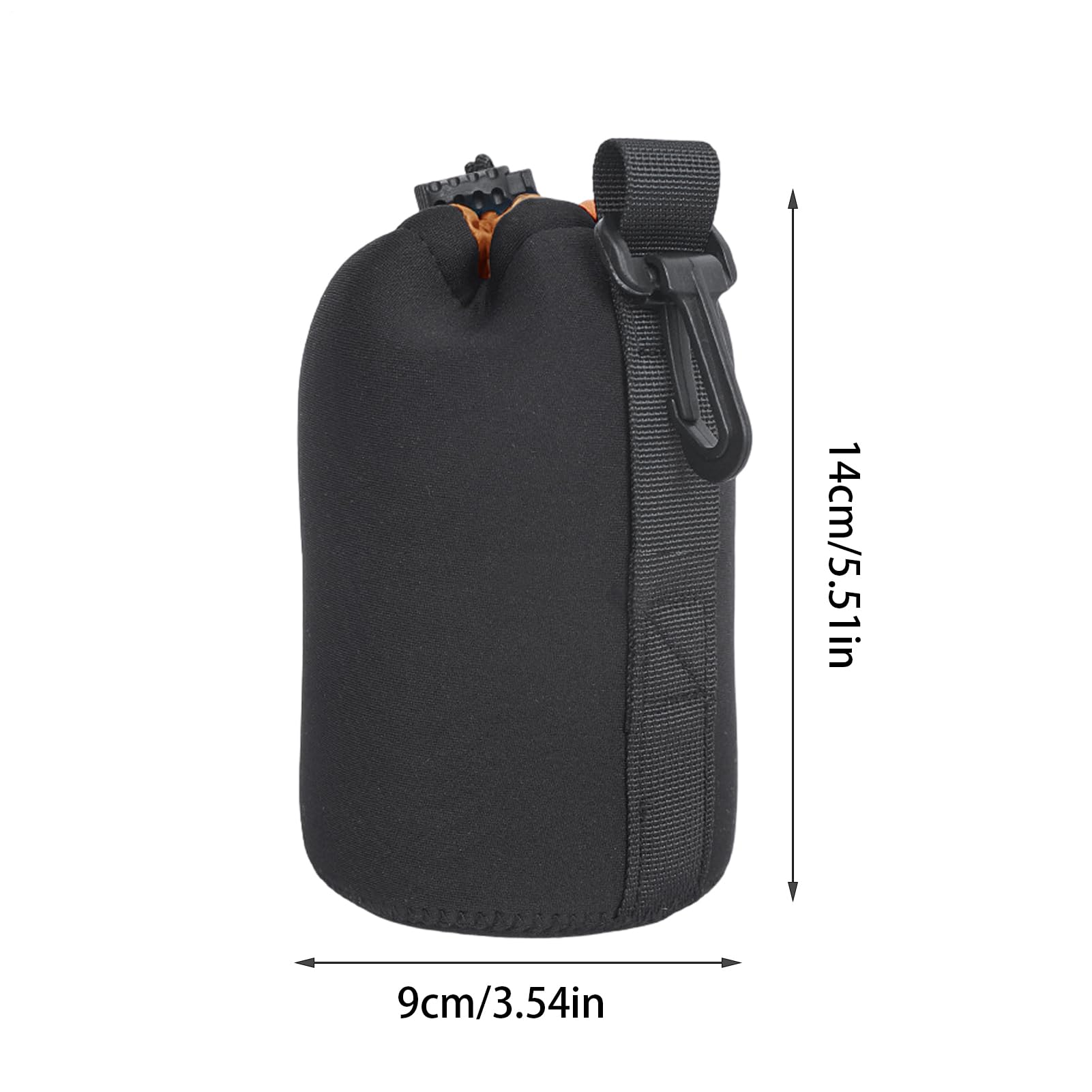 Funda de Neopreno para Lente de cámara, protección antigolpes, ángulo Ajustable para Viaje/Senderismo, Compatible DSLR/SLR, 14 cm, Se référer au descriptif, Consulte la descripción
